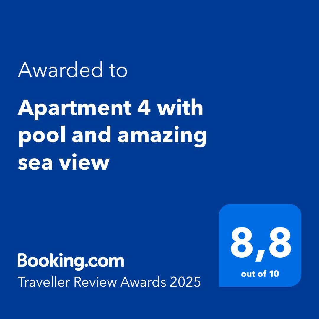 Apartment 4 With Pool And Amazing Sea View Локва-Рогозниця Екстер'єр фото